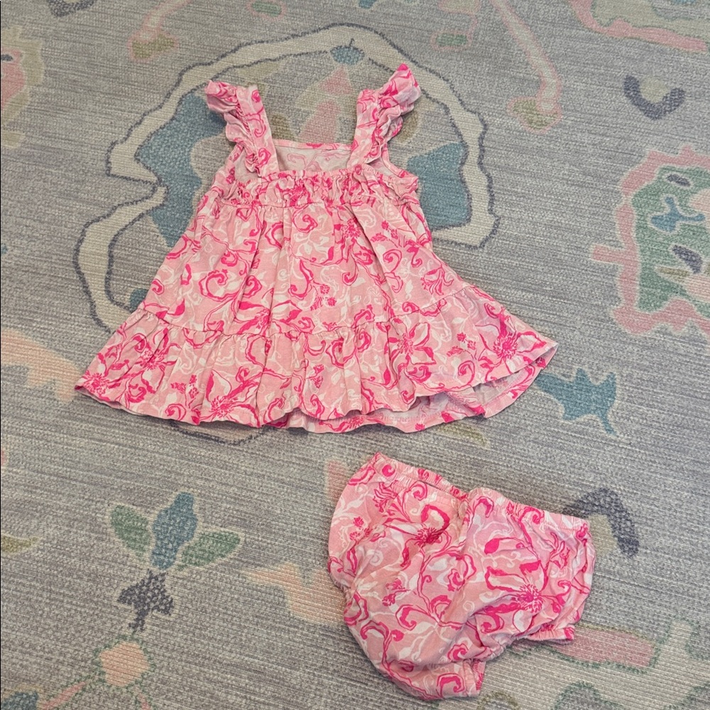 Lilly Floral Kids Dress Set (18-24m) - Picture 2 of 3